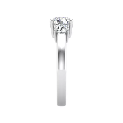 Eleanor Round Three-Stone Engagement Ring