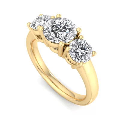 Daleyza Three Stone Engagement Ring