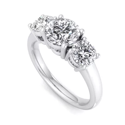 Daleyza Three Stone Engagement Ring
