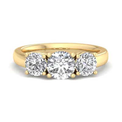 Gwendolyn Three Stone Lab Diamond Engagement Ring (1.00Ct. Tw.)