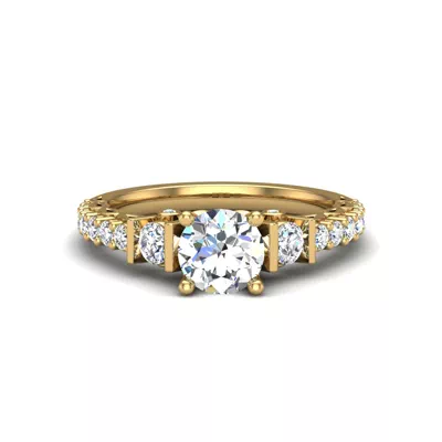 Paislee Accented Engagement Ring