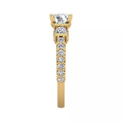Paislee Accented Engagement Ring
