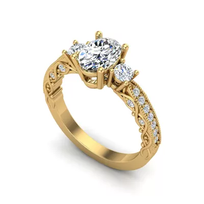 Ariyah Accented Engagement Ring