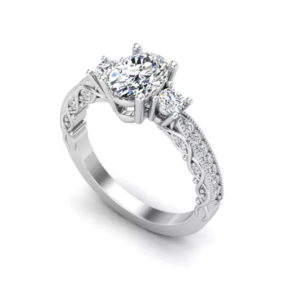Ariyah Accented Engagement Ring
