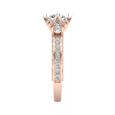 Veronica Accented Engagement Ring