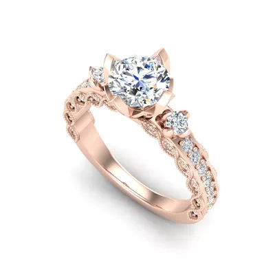 Veronica Accented Engagement Ring