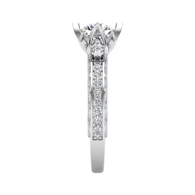 Veronica Accented Engagement Ring