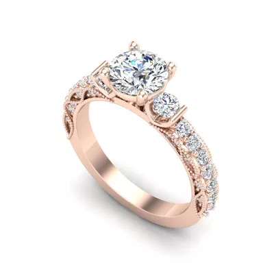 Heidi Accented Engagement Ring