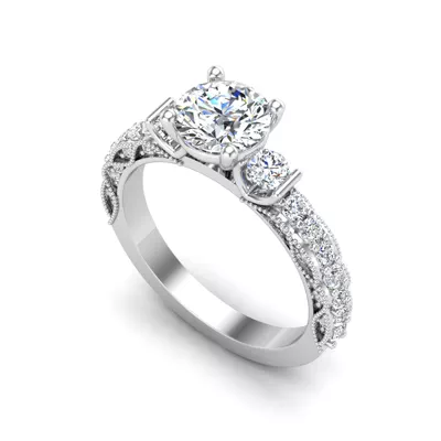 Heidi Accented Engagement Ring