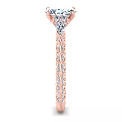 Cataleya Three-Stone Engagement Ring