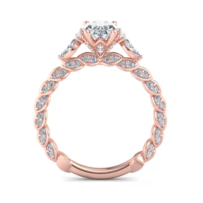 Cataleya Three-Stone Engagement Ring