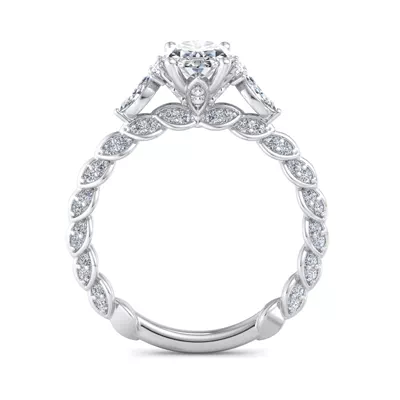Cataleya Three-Stone Engagement Ring