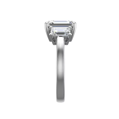 Aaliyah Emerald Three-Stone Engagement Ring
