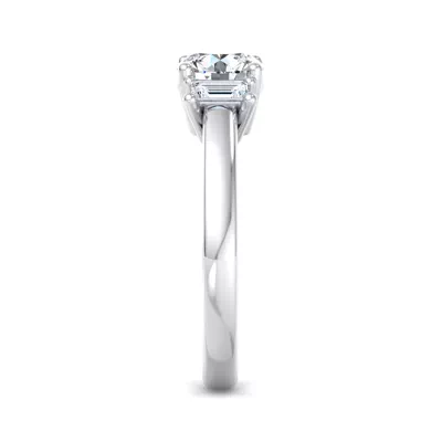 Jennifer Lab Emerald Three-Stone Engagement Ring