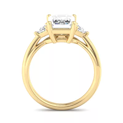 Vanessa Three-Stone Trillion Engagement Ring