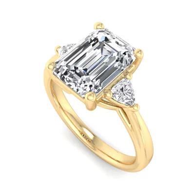 Vanessa Three-Stone Trillion Engagement Ring