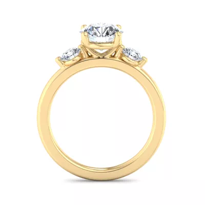 Rosie 3 Stone Engagement Ring