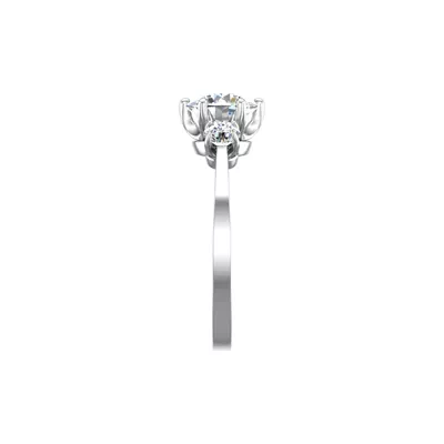Kamryn Three Stone Ring Engagement Ring