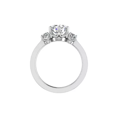 Kamryn Three Stone Ring Engagement Ring