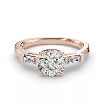 Jaliyah Three-Stone Straight Baguette Engagement Ring