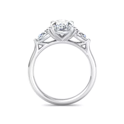 Alia Classic Pear Three-Stone Engagement Ring