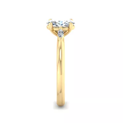 Frankie Three-Stone Marquise Engagement Ring