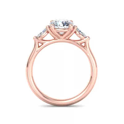 Ellis Three-Stone Marquise Engagement Ring