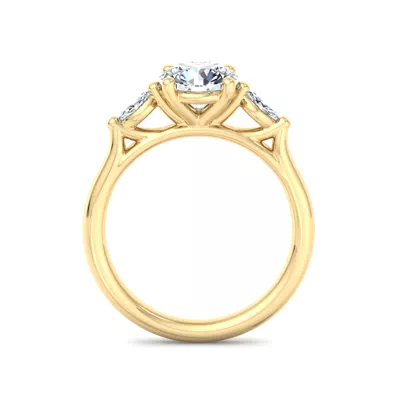 Ellis Three-Stone Marquise Engagement Ring