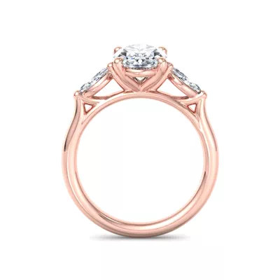 Kathryn Three-Stone Marquise Engagement Ring