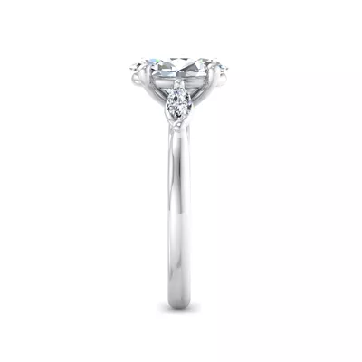 Kathryn Three-Stone Marquise Engagement Ring