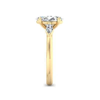 Kathryn Three-Stone Marquise Engagement Ring