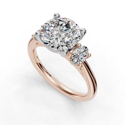 Valette Oval Three-Stone Engagement Ring
