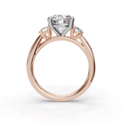 Valette Emerald Three-Stone Engagement Ring