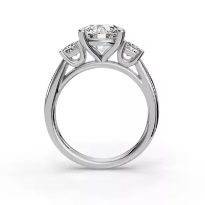 Valette Princess Three-Stone Engagement Ring