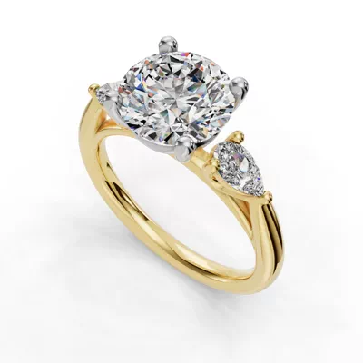 Valette Pear Three-Stone Engagement Ring
