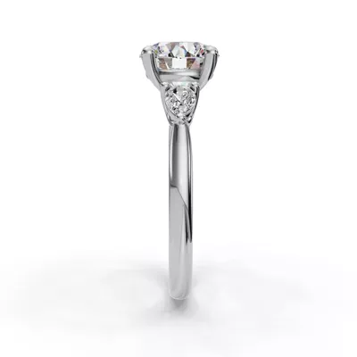 Valette Pear Three-Stone Engagement Ring