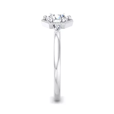 Quinn Three Stone Engagement Ring