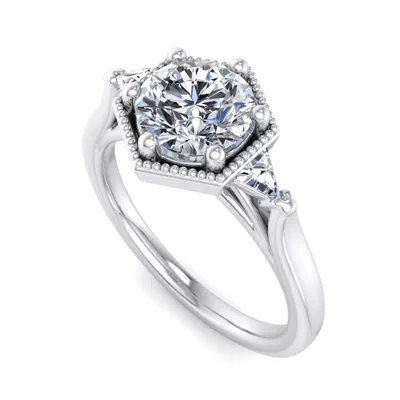 Quinn Three Stone Engagement Ring