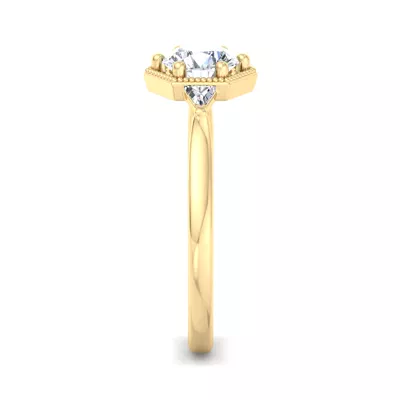 Quinn Three Stone Engagement Ring