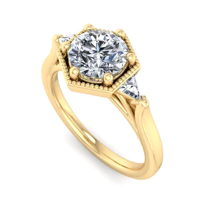 Quinn Three Stone Engagement Ring