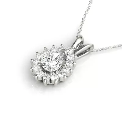 Farren Halo Necklace