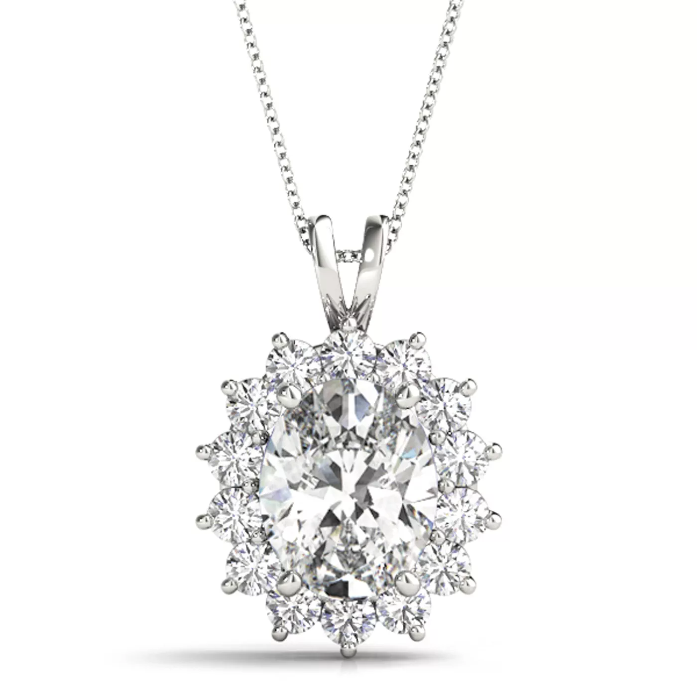 Jaelyn Halo Necklace