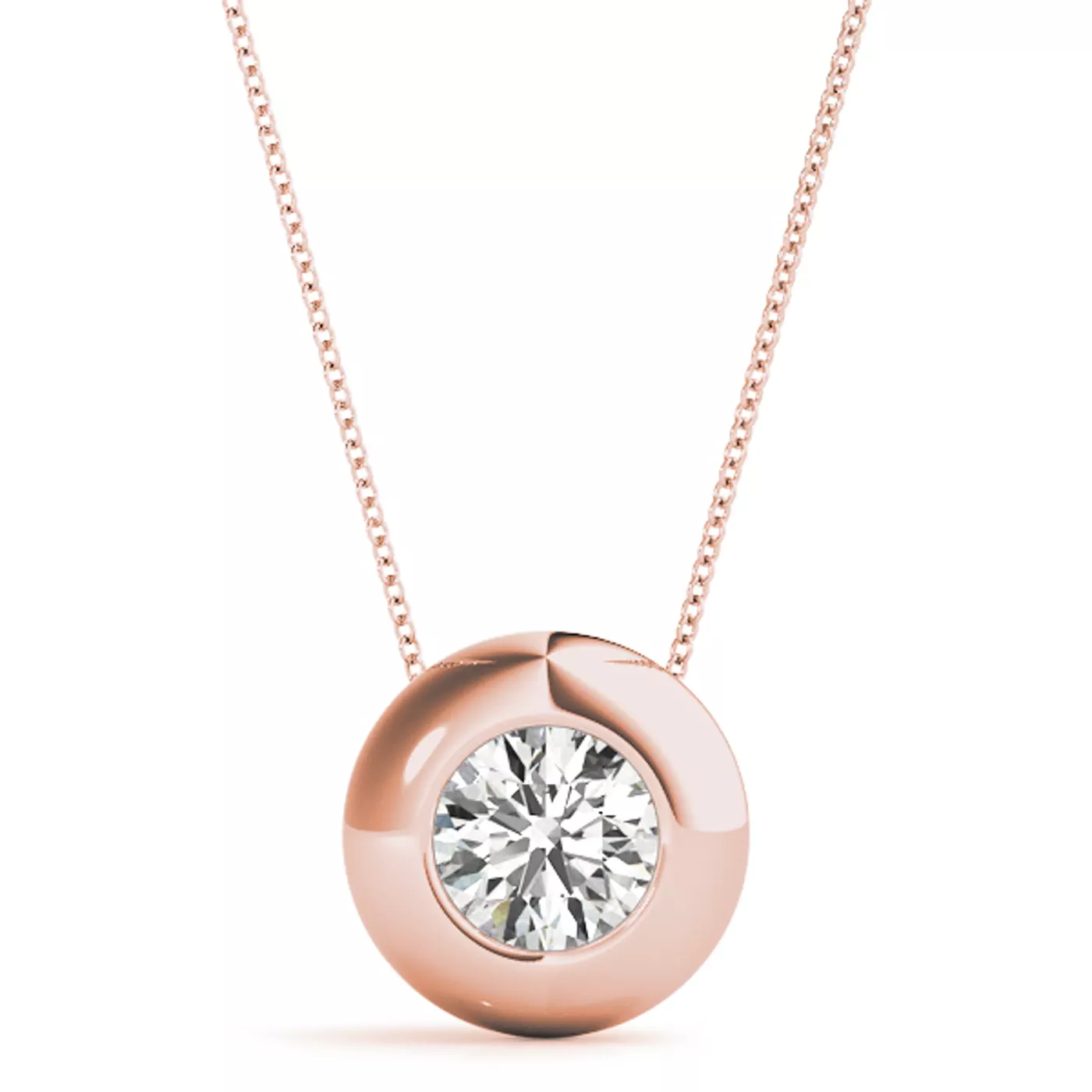 Nimah Solitaire Diamond Necklace