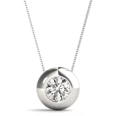 Nimah Solitaire Diamond Necklace