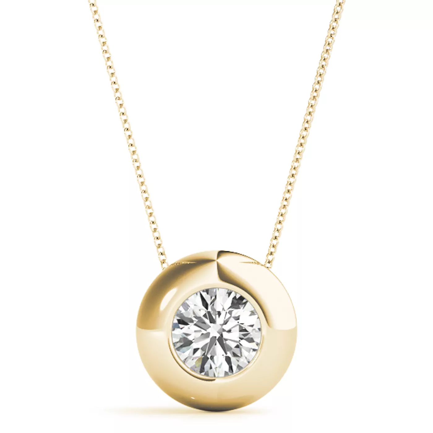 Nimah Solitaire Diamond Necklace