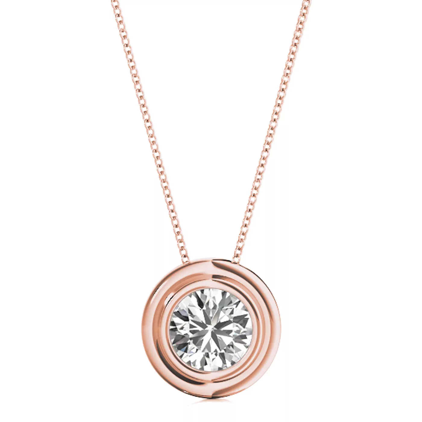Ophelia Solitaire Diamond Necklace