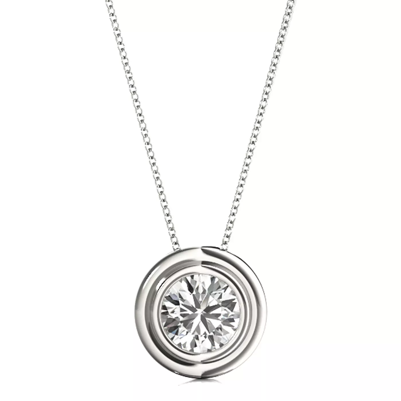Ophelia Solitaire Diamond Necklace