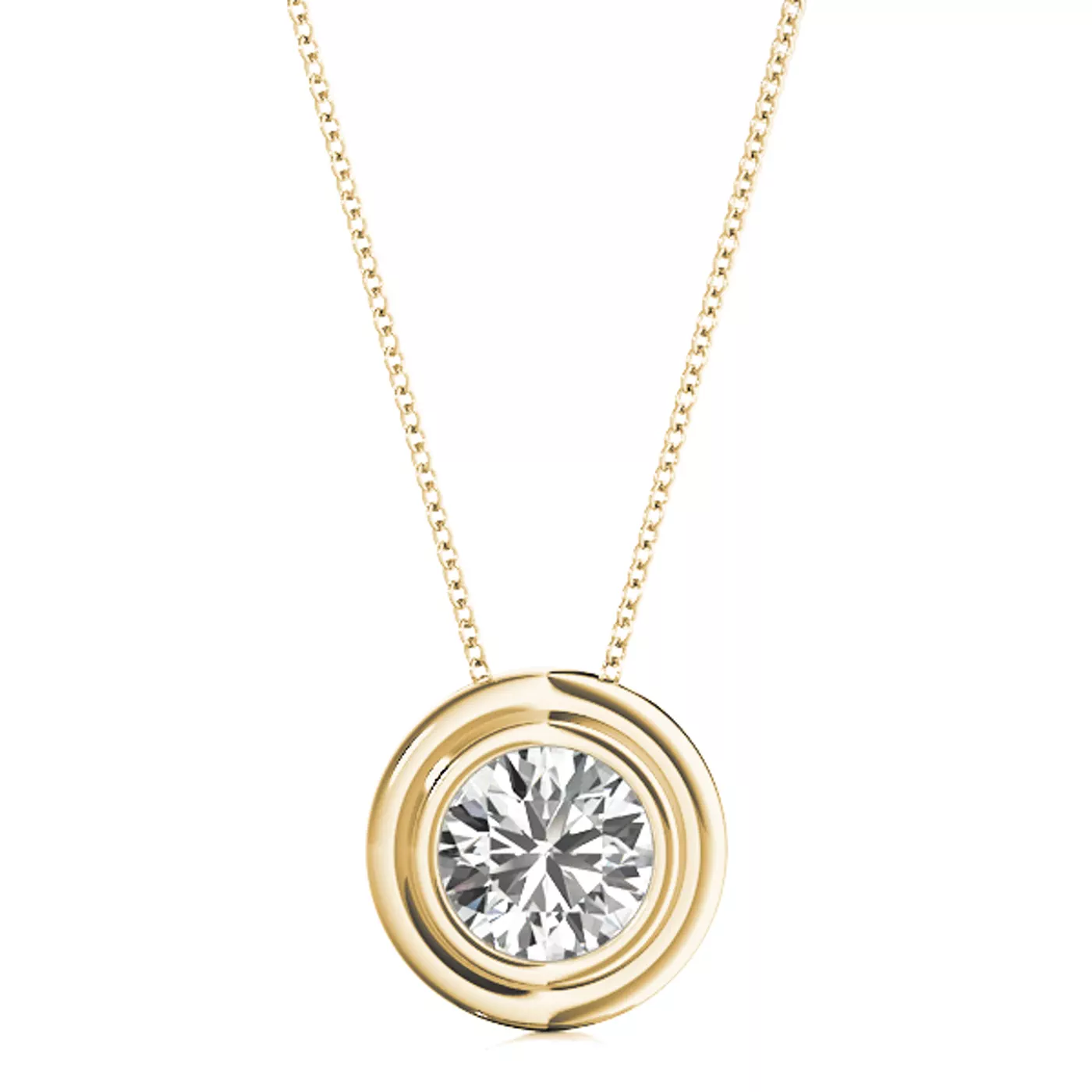 Ophelia Solitaire Diamond Necklace