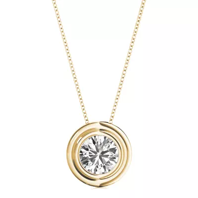 Ophelia Solitaire Diamond Necklace