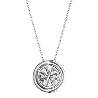 Ophelia Solitaire Diamond Necklace